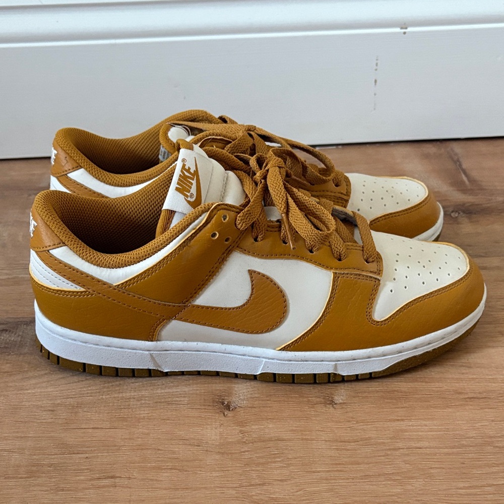 Nike Women’s Low-Top Sneakers in Mustard and Cream